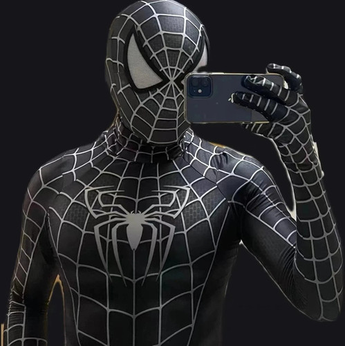 Costume spiderman nero - spiderman, tuta